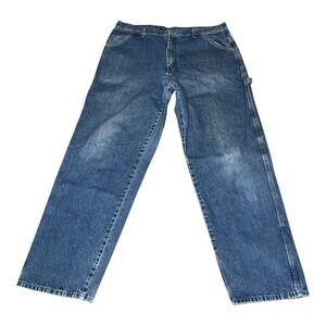 Vintage Y2K Wrangler Carpenter Jeans Mens 36x34 Baggy Denim Relaxed Work Pants